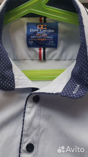 Рубашка для мальчика 164 новая на кнопках