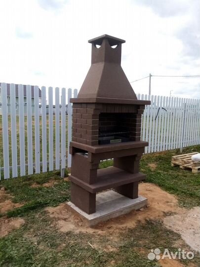 Мангальный комплекс из кирпича Барбекю