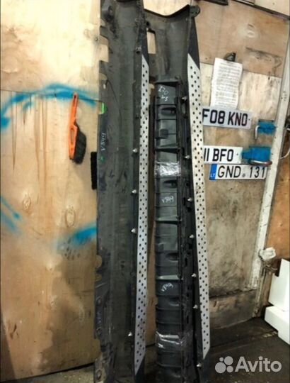 Пороги бмв Х5 Е70 комплект