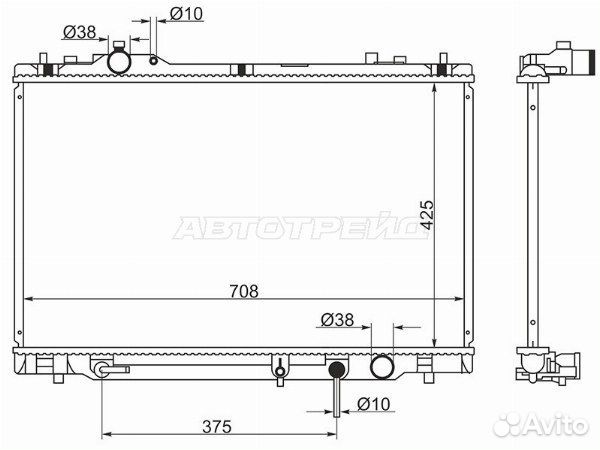 Радиатор lexus LS460 06