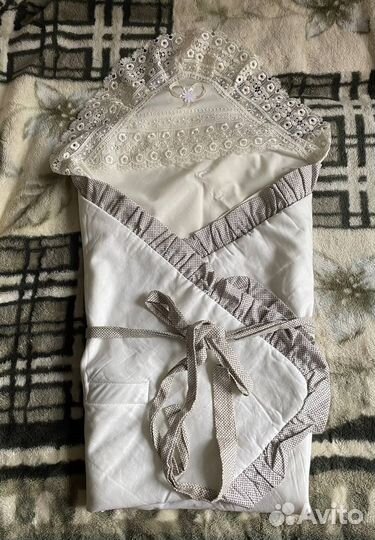 Детский конверт на выписку