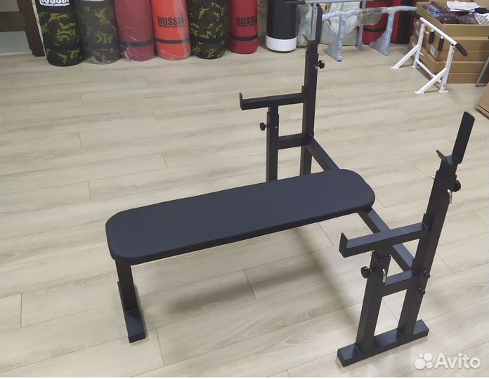 Скамья с упорами для штанги