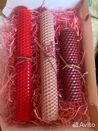 Свечи ручной работы из вощины