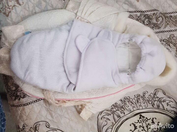 Конверт на выписку зимний для девочки