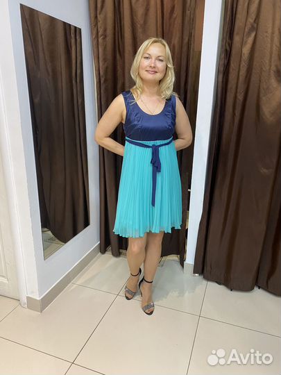 Платье летнее с шифоном Р.42-44,44-46