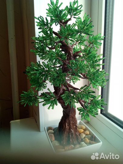 Деревья из бисера