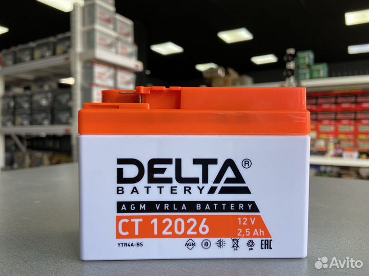 Аккумулятор Delta ст 12026 2,5 Ah