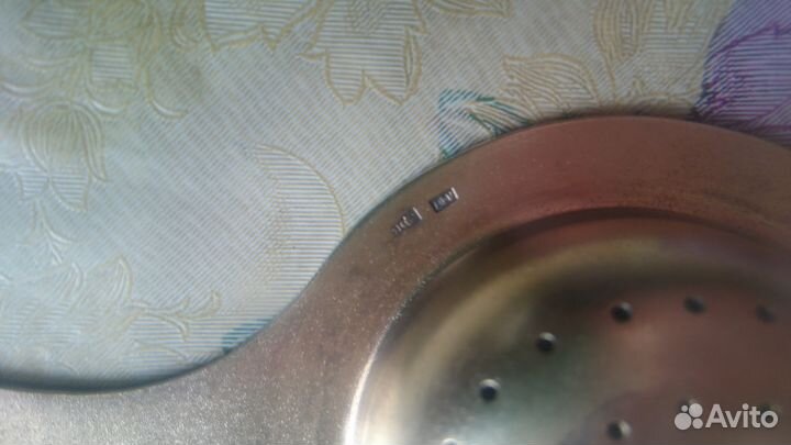 Ситечко серебро 916 эмаль Новое