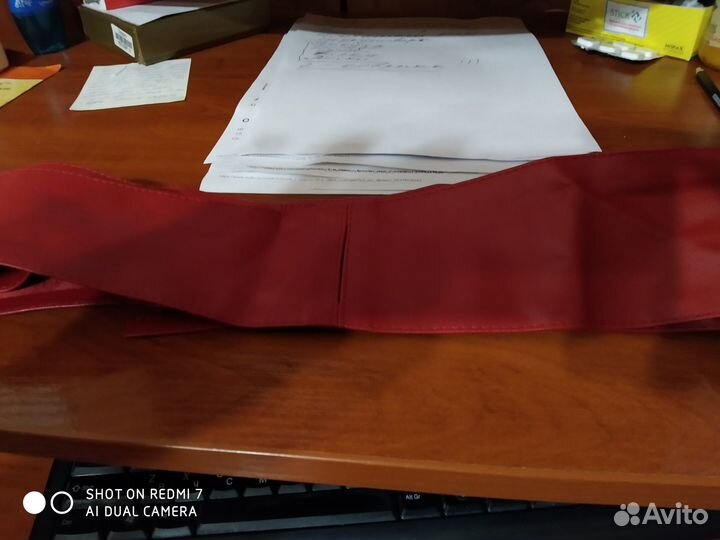 Пояс кожаный для платья