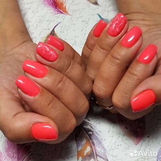 Маникюр с гель покрытием