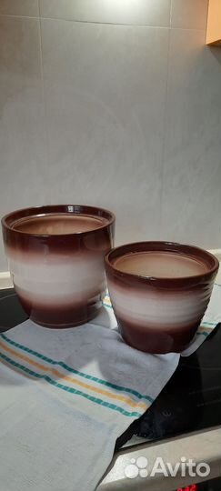 Горшок керамический и кашпо