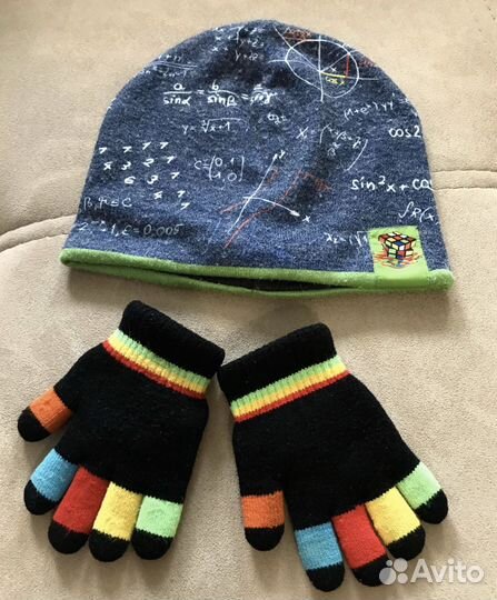 Комплект детский: шапка+перчатки