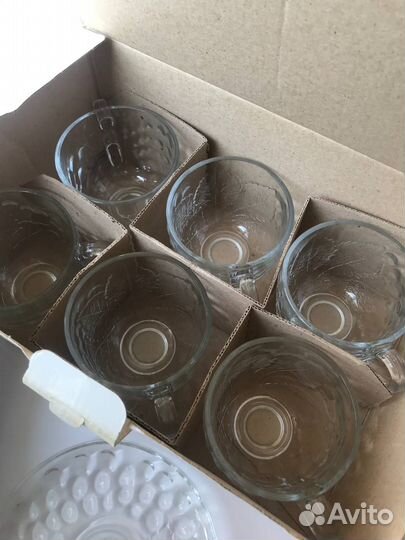 Чайный сервиз стеклянный на 6 персон