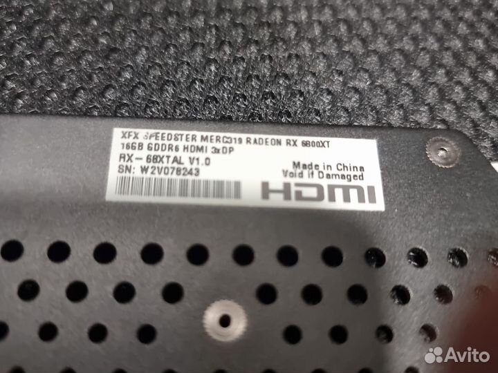 Охлождение для XFX RX6800 XT