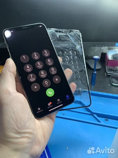 Переклейка дисплеев