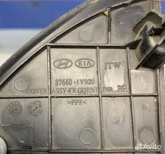 Накладка (уголок) зеркала правая Kia Picanto 2