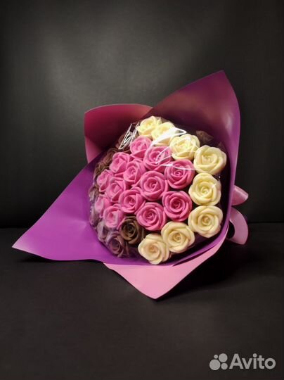 Шоколадные Розы - 29 шт в Букете