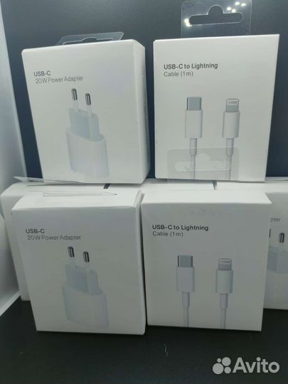 Быстрая зарядка для iPhone 20w+ кабель