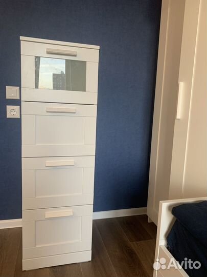 Комод IKEA Бримнэс белый 4 ящика