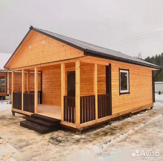Каркасный дом 6х8 утепленный
