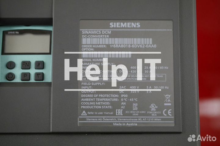 Преобразователь частоты Siemens 6RA8018-6DV62-0AA0