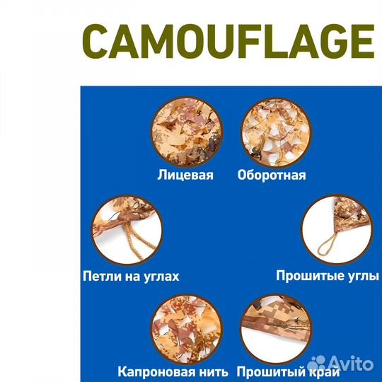 Маскировочная сеть №2 3х6м