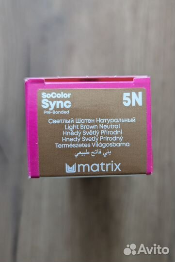 Краска Matrix SoColor Sync Pre-Bonded 5N