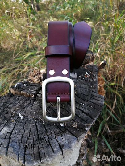 Кожаный мужской ремень