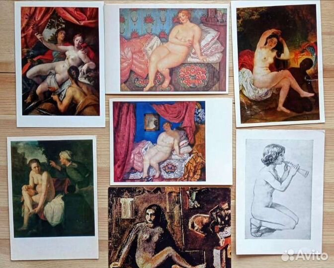 Обнаженная натура, 12 открыток