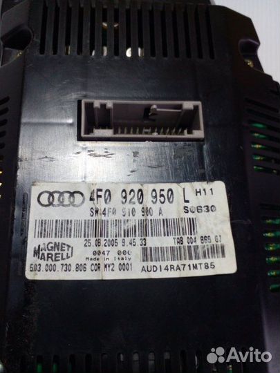 Щиток панель приборов Audi Audi A6 C6 2.0 BRE TDI