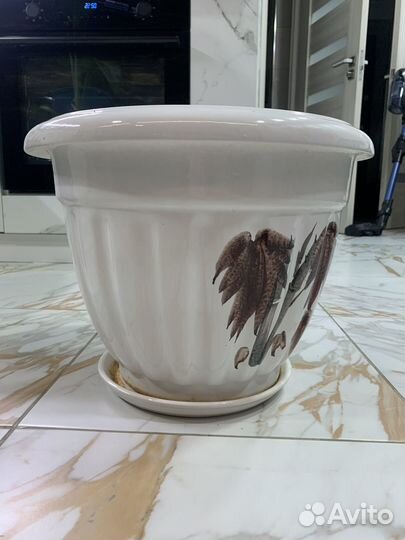 Горшок большой керамический для цветов