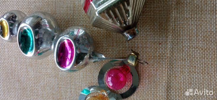 Елочные игрушки СССР светофоры спицы медальоны