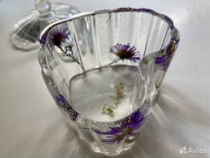 Шкатулка для украшений из эпоксидной смолы