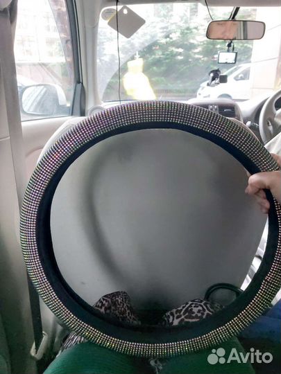 Чехол на руль со стразами