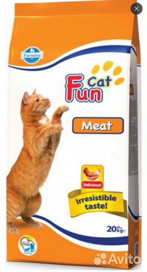 Полнорационный сухой корм Farmina Fun Cat Adult 20