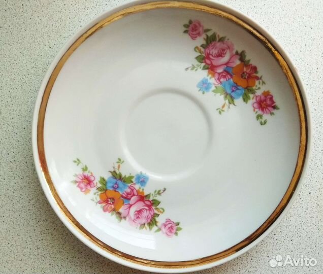 Чайное блюдце Дулево СССР