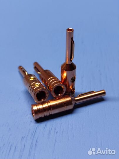 Аудио разъёмы бананы Monosaudio Hi-End