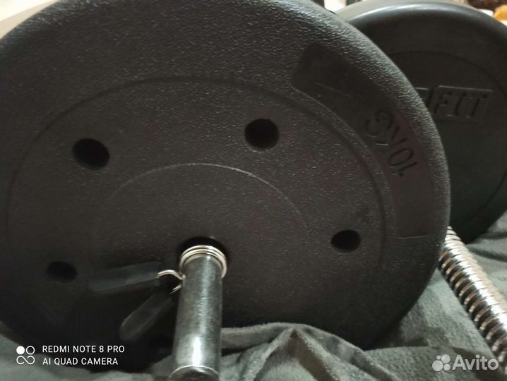 Штанга гриф блины гантеля