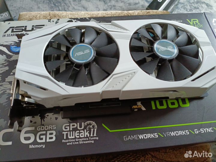 Видеокарта gtx 1060 6gb asus dual