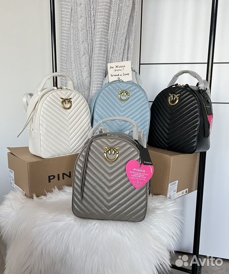 Рюкзак pinko натуральная кожа 4 цвета