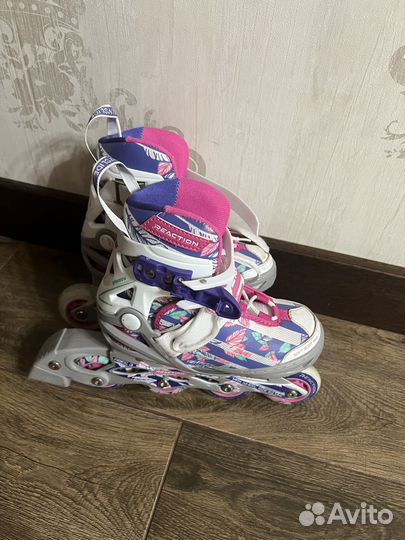 Роликовые коньки детские раздвижные