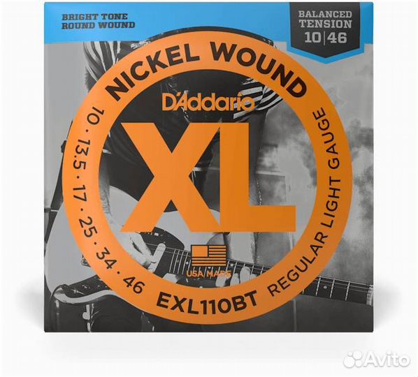 D'addario EXL110 BT - Струны для электрогитары