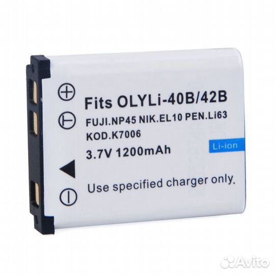 Аккумулятор Li-42B/40B/EN-EL10/NP-45 1200mAh