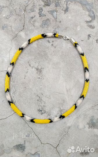Колье жгут из бисера 