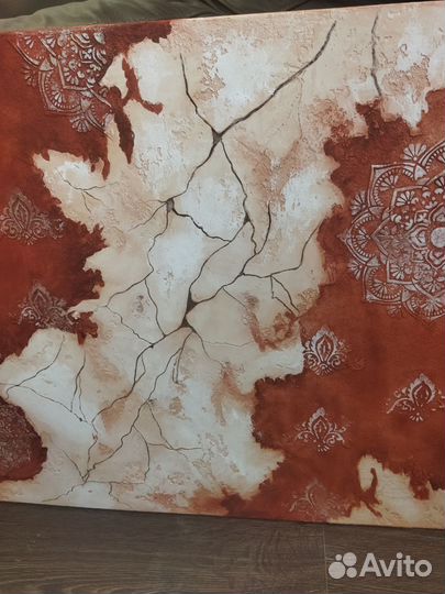 Картина фактурная абстракция большая 60*80