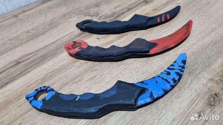 Деревянные ножи керамбит из игры Standoff 2