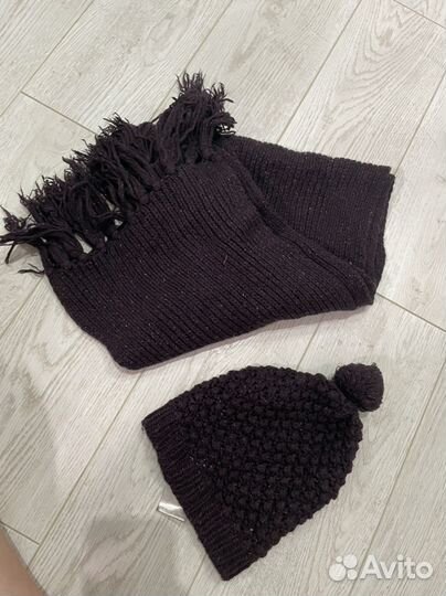 Шапка, шарф naf naf