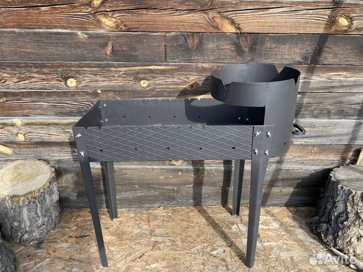 Мангал с подставкой по казан 12л