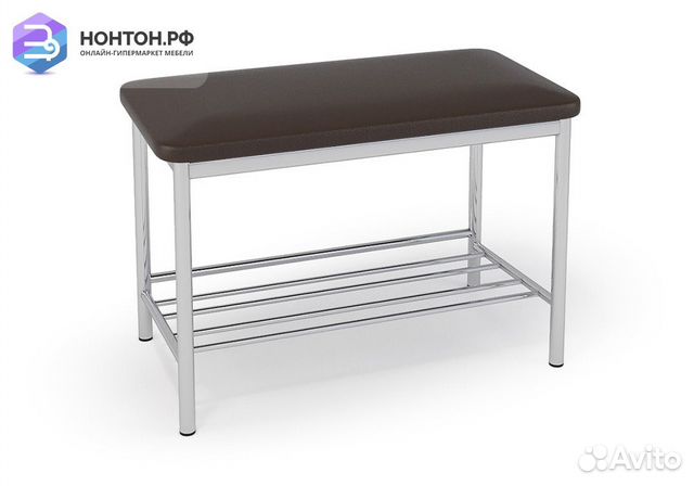 Обувница хром / экокожа шоколад