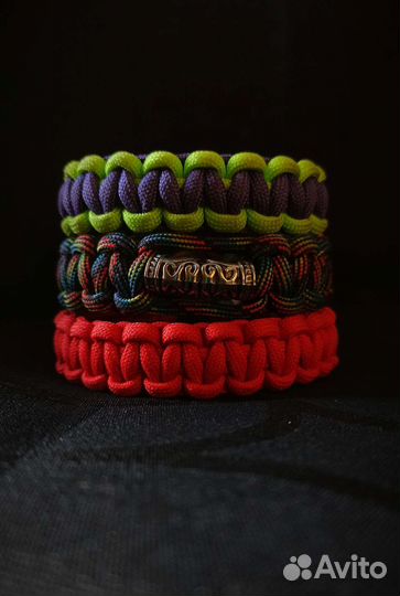 Браслеты из паракорда и кожи